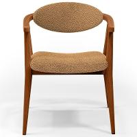 Kit 02 Poltronas Decorativas Para Sala De Estar Cecília L02 Bouclê Mostarda - Lyam Decor - 3