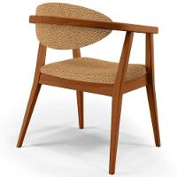 Kit 02 Poltronas Decorativas Para Sala De Estar Cecília L02 Bouclê Mostarda - Lyam Decor - 7