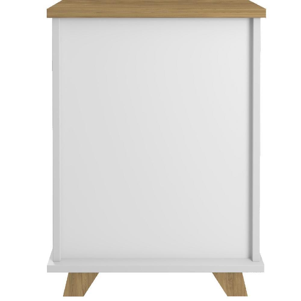 Kit 02 Gaveteiros Para Escritório Home Office 2 Gavetas Diem A02 Olmo Branco - Lyam Decor - 10