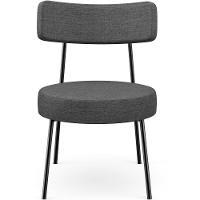 Kit 02 Poltronas Decorativas Para Sala De Estar Base Fixa Londres L02 Linho Cinza Escuro - Lyam - 2