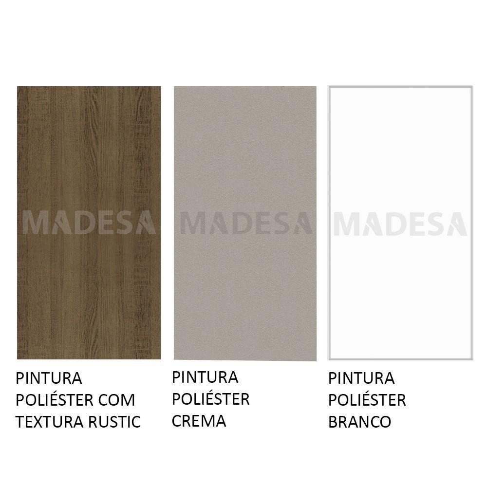 Kit 60cm Smart MDF 2 Portas 1 Suspensa Rustic Crema Madesa - 12