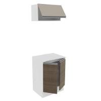Kit 60cm Smart MDF 2 Portas 1 Suspensa Rustic Crema Madesa - 7