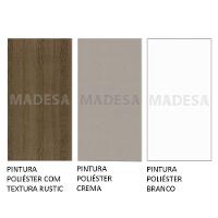Kit 60cm Smart MDF 2 Portas 1 Suspensa Rustic Crema Madesa - 17