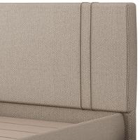 Cama Casal Flutuante Com Cabeceira 140cm Astra S04 Linho Bege - Lyam Decor - 7