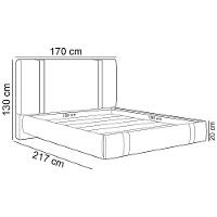 Cama Queen Flutuante Com Cabeceira 160cm Astra S04 Linho Preto - Lyam Decor - 3