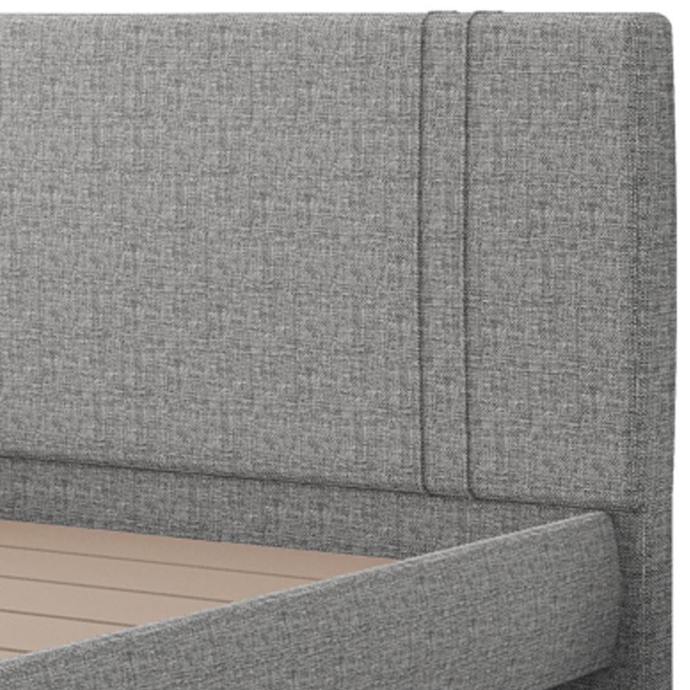 Cama King Flutuante Com Cabeceira 195cm Astra S04 Linho Cinza - Lyam Decor - 6