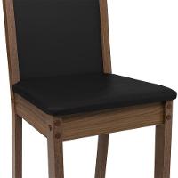 Kit 6 Cadeiras Rustic/preto 4280 Madesa Rustic/preto/sintético Preto - 5