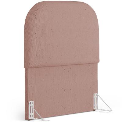 Cabeceira Cama Box 100cm Orgânica Lanna W01 Linho Rosê - Lyam Decor