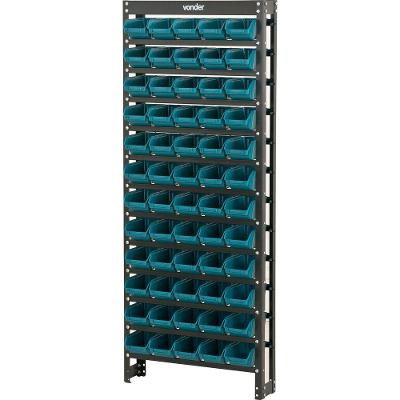 Estante Gaveteiro Metálica 150x60x16cm 60 Pçs Gavetas Vonder