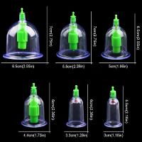 Kit Ventosas Com Bomba Ventosaterapia 6 Copos Massoterapia Chines Acumputura Terapia Succao Estetica - 3