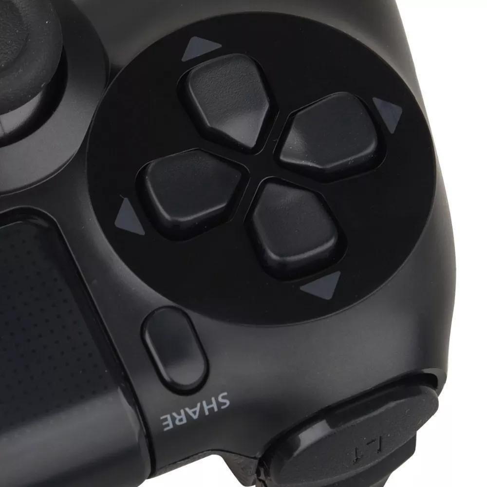 Controle Compatível Com Ps4 Sem Fio Joystick Wireless Doubleshock Preto - 4