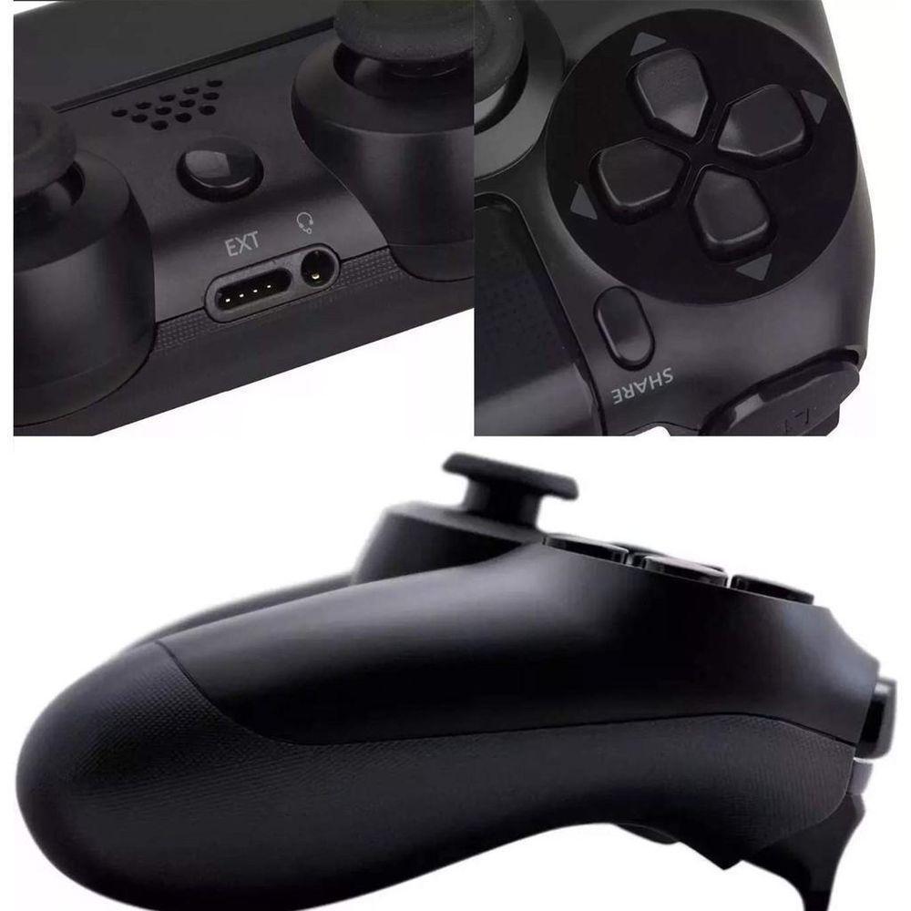 Controle Compatível Com Ps4 Sem Fio Joystick Wireless Doubleshock Preto - 5
