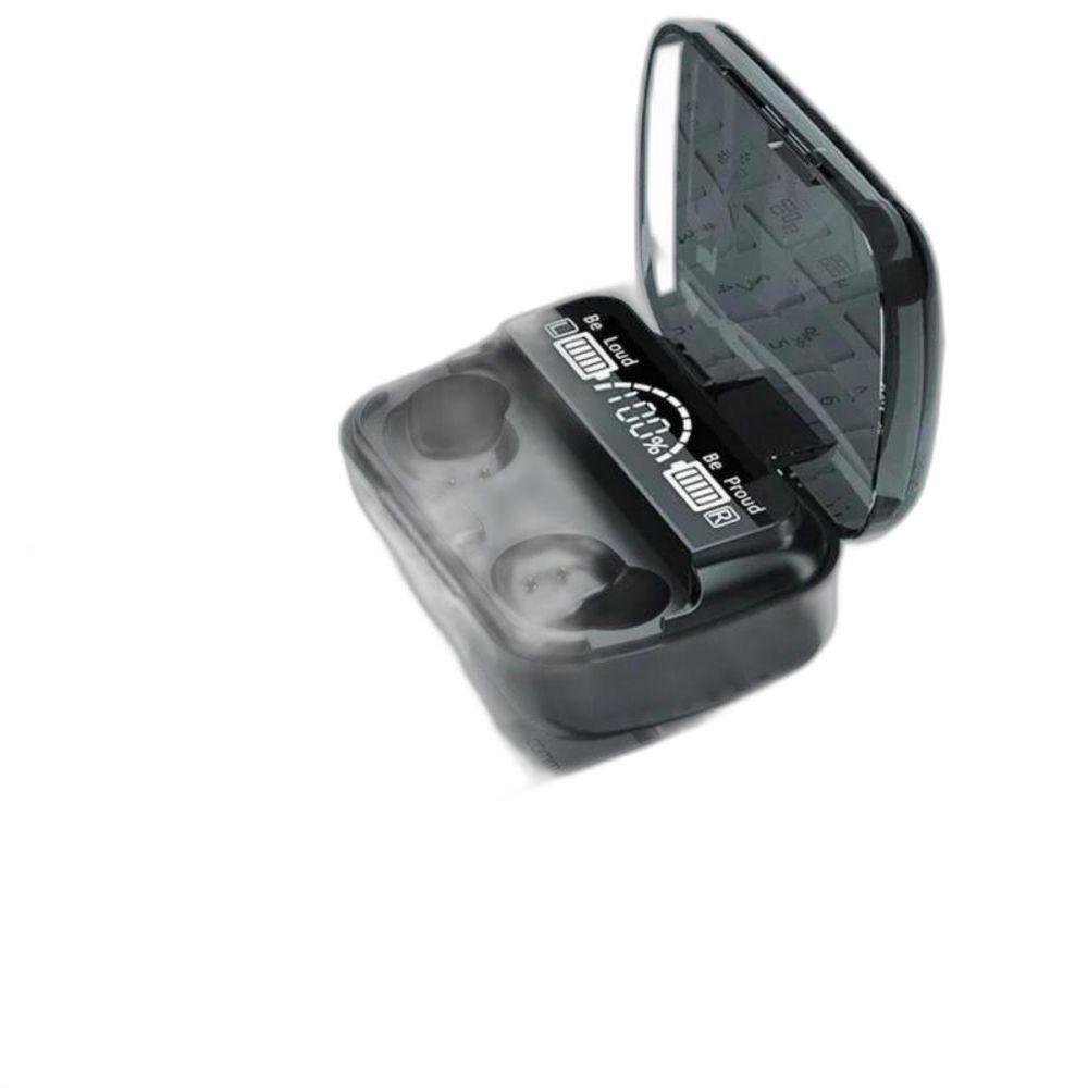 Fone Bluetooth M10 Sem Fio Display Powerbank Fone Preto - 5