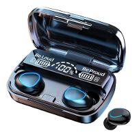 Fone Bluetooth M10 Sem Fio Display Powerbank Fone Preto - 1