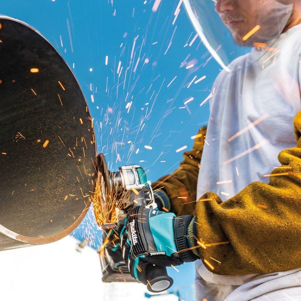 Esmerilhadeira Angular 125mm Sem Fio 40v Resistência Água Motor Bl Com Sistema Aws Ga047gz04 Makita - 4