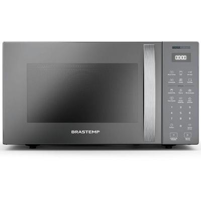 Micro-ondas Brastemp Bancada 29L Air Fryer Cinza 110V BMC29ARANA