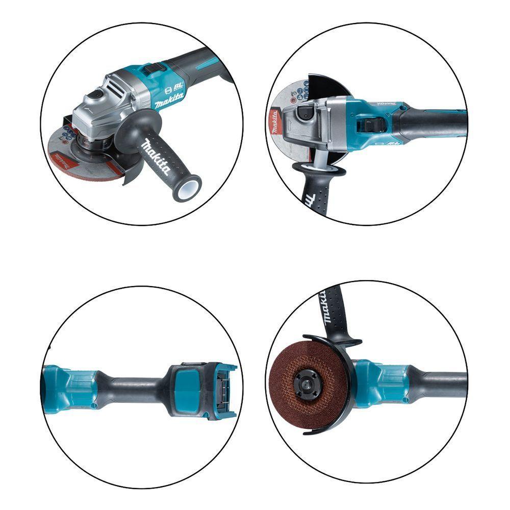 Esmerilhadeira Angular 125mm Sem Fio 40v Resistência Água Motor Bl Com Sistema Aws Ga029gz Makita - 7