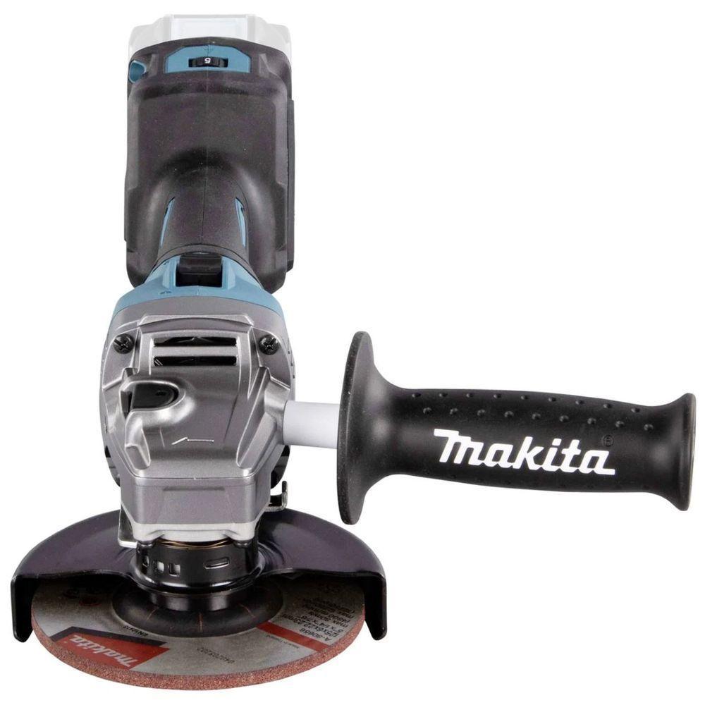 Esmerilhadeira Angular 125mm Sem Fio 40v Resistência Água Motor Bl Com Sistema Aws Ga029gz Makita - 5
