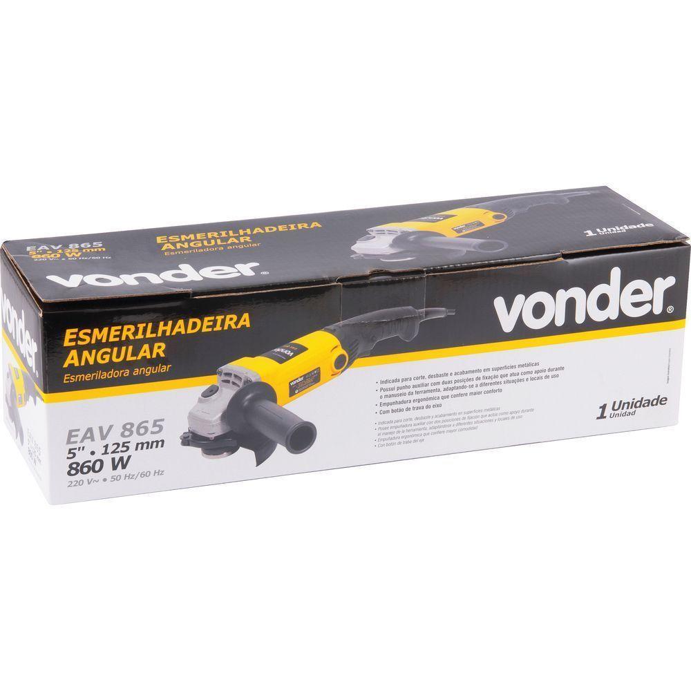 Esmerilhadeira Angular 5 Eav 865 Vonder 220V - 2