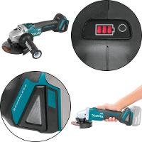 Esmerilhadeira Angular 125mm Sem Fio 18v 8500rpm Com Protetor Punho E Maleta Dga506zk Makita - 3