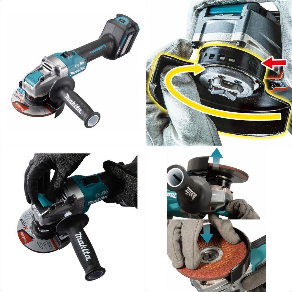 Esmerilhadeira Angular 125mm Sem Fio 40v Resistência Água Motor Bl Com Sistema Aws Ga041gz04 Makita - 10