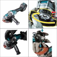 Esmerilhadeira Angular 125mm Sem Fio 40v Resistência Água Motor Bl Com Sistema Aws Ga041gz04 Makita - 10