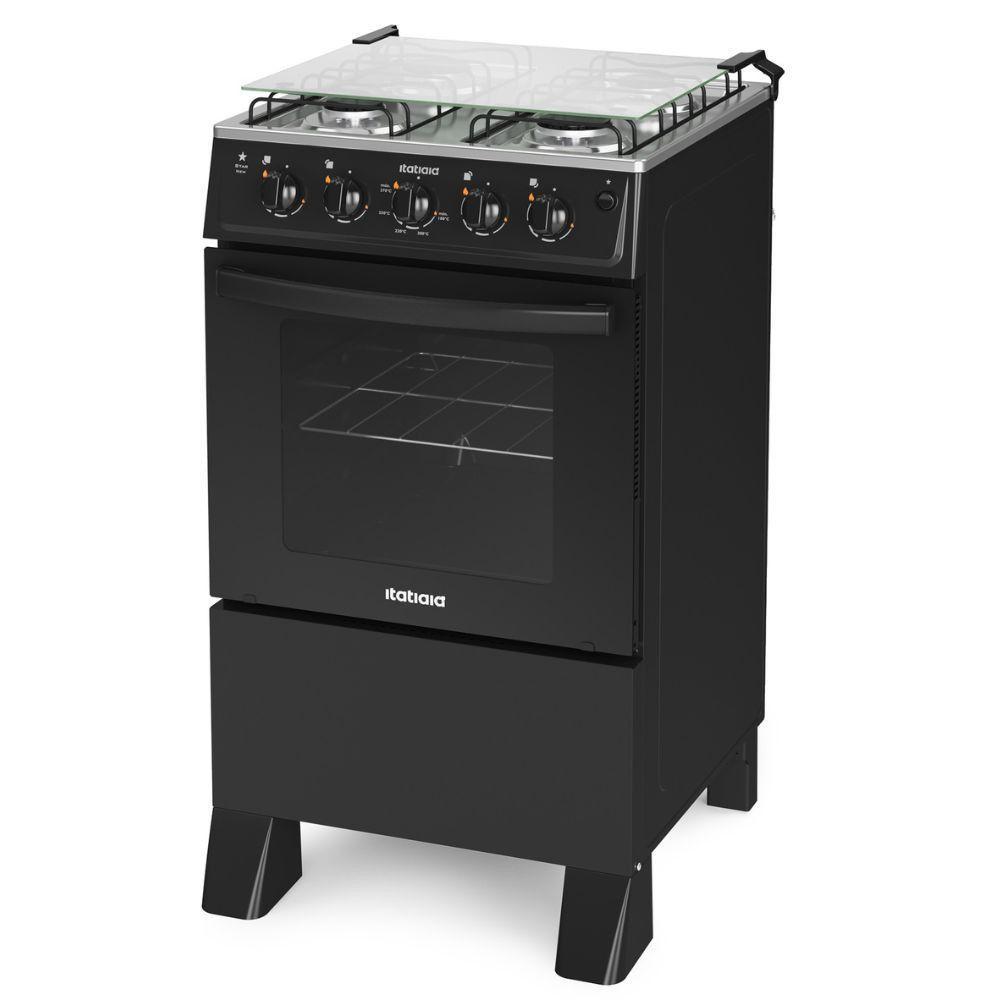 Fogão 4 Bocas Star New Itatiaia Preto Bivolt - 3