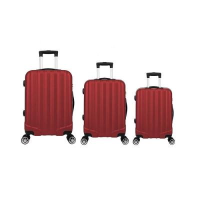 Kit Mala De Viagem Abs 3 Peças Adventure Fortt Vermelha KMV01-VR