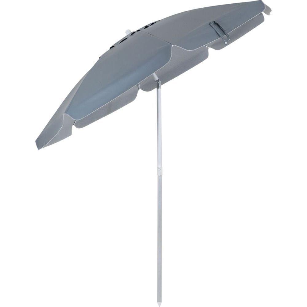 Conjunto Noronha Cinza Com Mesa 4 Cadeiras E Guarda Sol Bel - 9