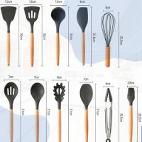 Colher De Arroz Silicone Utensílios De Cozinha Conjunto 12 - 3