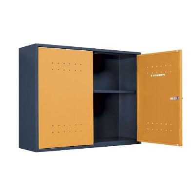 Armário Aéreo 1 Prateleira ábile Cinza E Laranja Presto