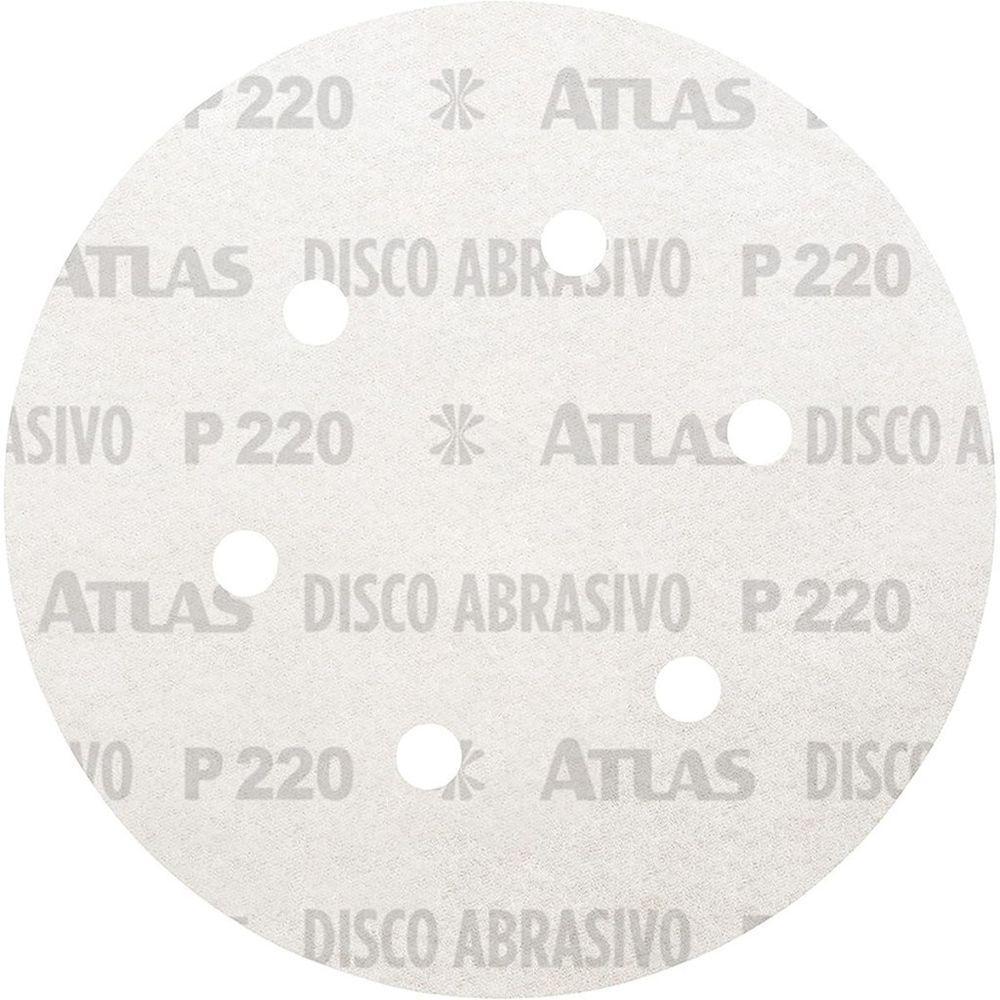 Disco Abrasivo Com Verso De Papel, Grão 120, Atlas. - 2