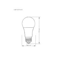 Lâmpada Led Tkl 60 / 9w 6500k - 3