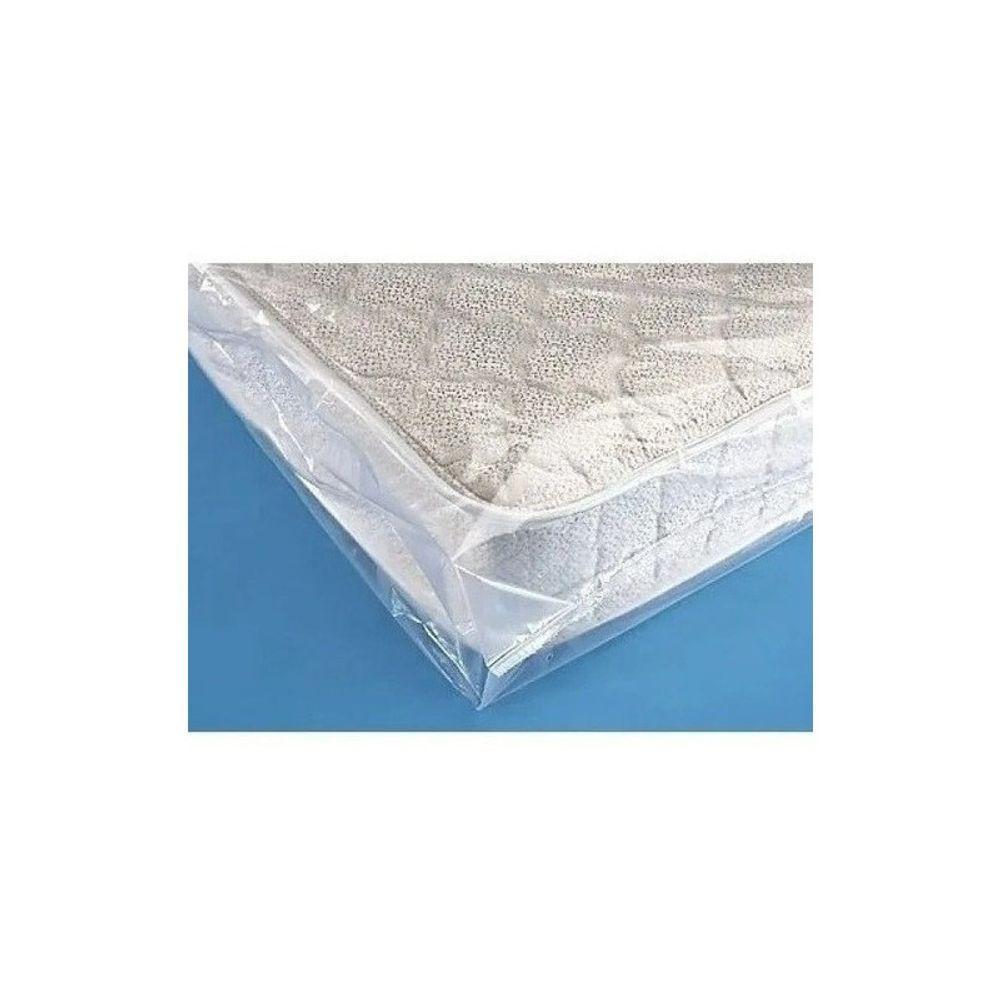 50 Saco Plástico P/ Embalar Colchão 90x250x0,14 Canelado - 1