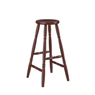 Banqueta Alta Em Madeira 75cm Castanho Acetinado 170ea Piratini
