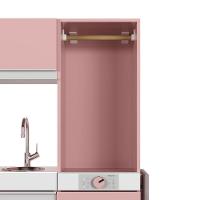 Cozinha Infantil Luli C/ Refrigerador, Fogão, Micro-ondas, Máq. Lavar/tabua Passar Rose