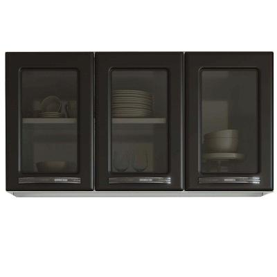 Armário Aéreo Triplo Médio Esmeralda 820007-01 Telasul Preto