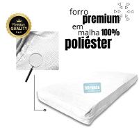 Capa Colchão Solteiro Impermeável Hospitalar Com Zíper - Branca 78x188x14cm - 8