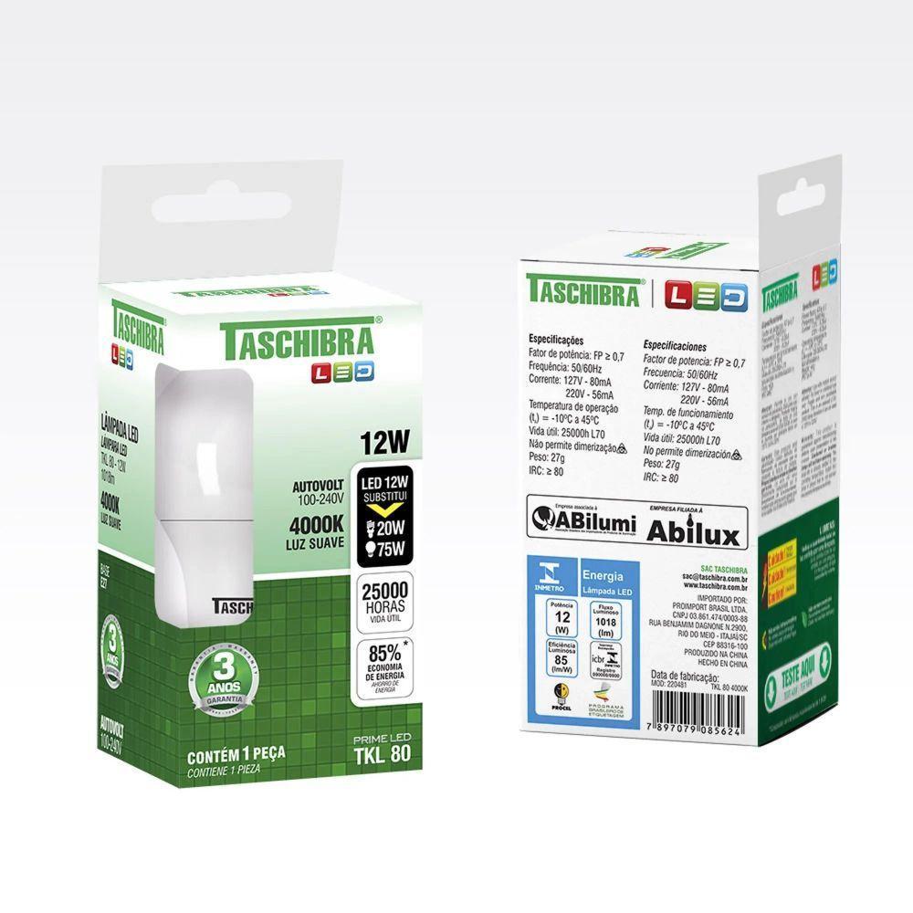 Lâmpada Led Tkl 80 / 12w 4000k - 2