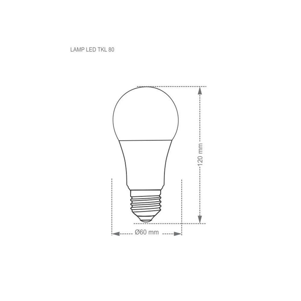 Lâmpada Led Tkl 80 / 12w 4000k - 3
