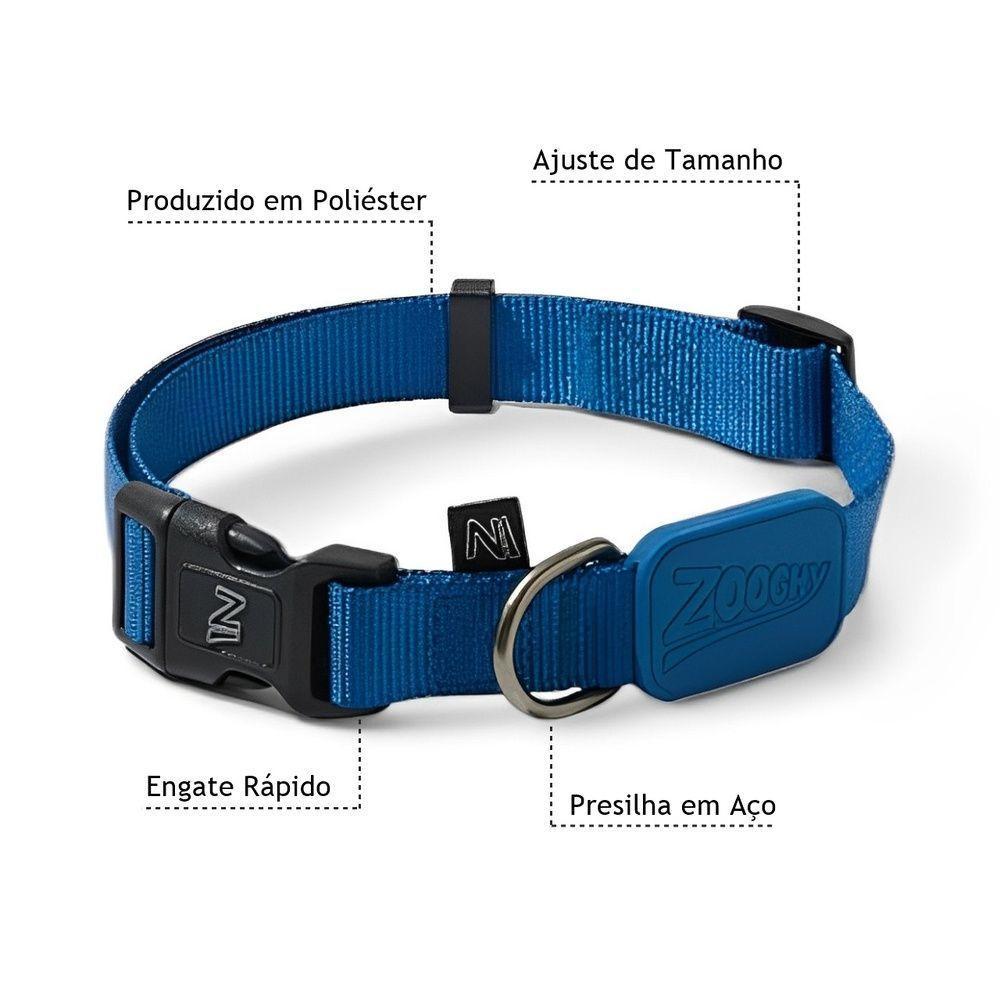 Coleira Ajustável Marinha Para Cães - Estilo E Conforto Em Cada Passeio - 2