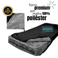 Capa Colchão Solteiro Impermeável Hospitalar Com Zíper - Preta 78x188x14cm - 2