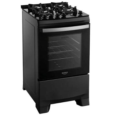 Fogão Dako 4 Bocas Supreme Glass Preto Bivolt