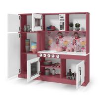 Cozinha Infantil Completa C/ Microondas Forno Fogão E Refrigerador Helena Branco E Rosa - 7