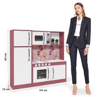 Cozinha Infantil Completa C/ Microondas Forno Fogão E Refrigerador Helena Branco E Rosa - 8