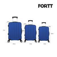 Kit Mala De Viagem ABS 3 Peças Adventure Fortt Azul KMV01-AZ - 3