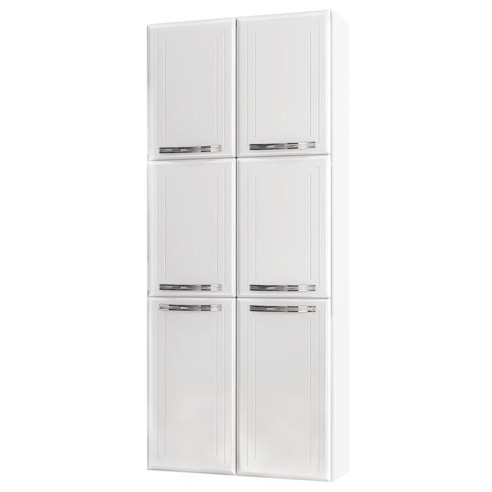 Paneleiro Duplo Esmeralda Com 6 Portas 820460-01 Telasul Branco - 1