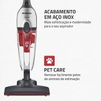 Aspirador De Pó Vertical Mondial Turbo Cycle HEPA AP-41-GI 1550W Cinza Com Inox 110V - 6