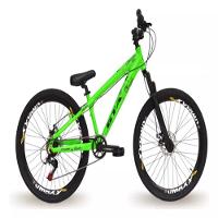 Bicicleta Aro 26 Freeride Gta Rebel Laranja 1x7v Câmbios Shimano - 1