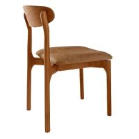 Conjunto Com 2 Cadeiras Noronha Moderna Mobília Star Caramelo Imbuia - 8